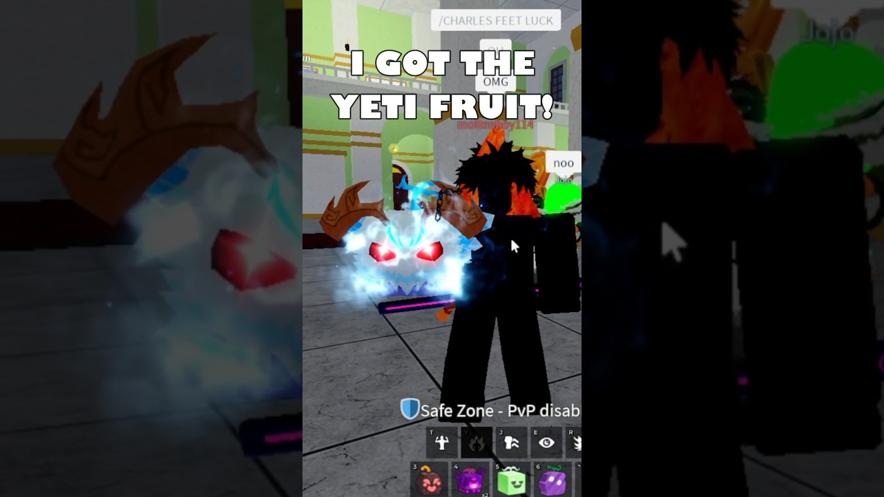 I GOT THE YETI FRUIT... IN Roblox Blox Fruits