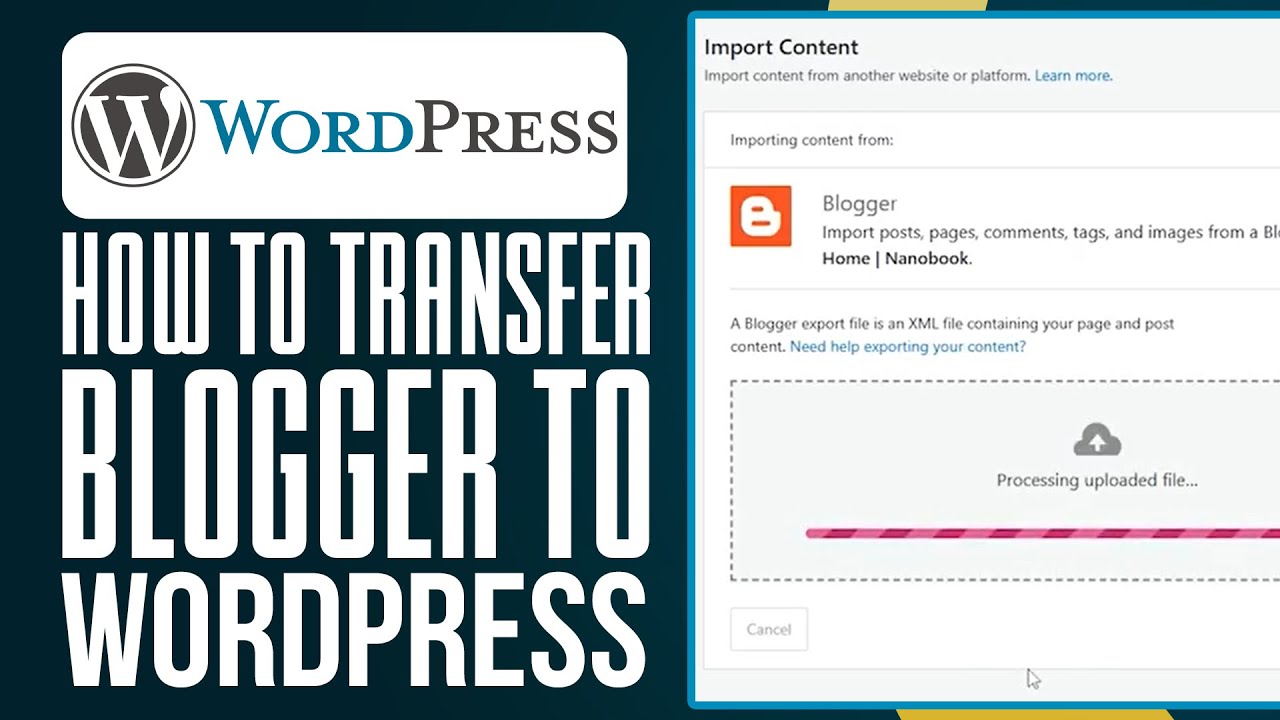 How To Transfer Blogger To WordPress (2025) Step By Step Tutorial