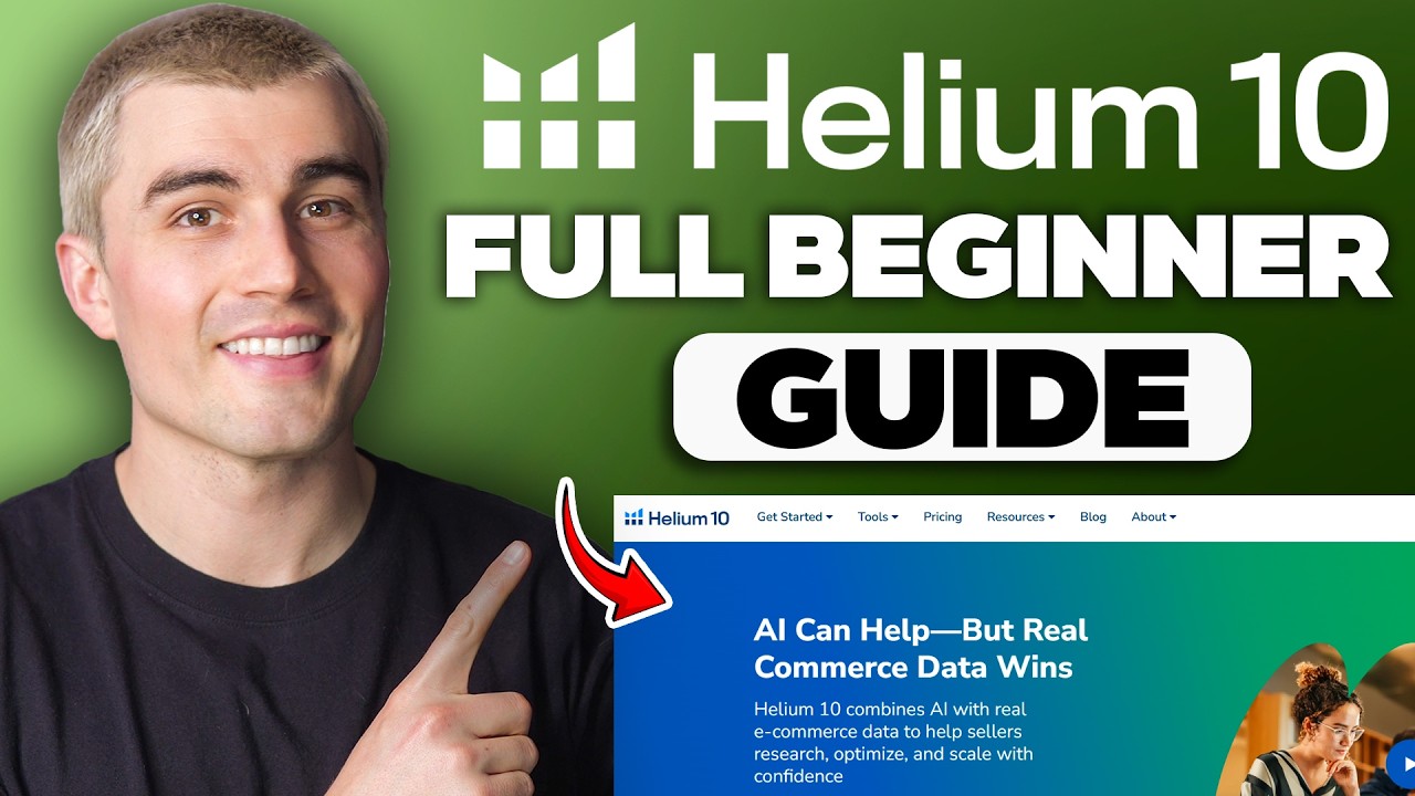 Helium 10 Tutorial for Beginners (2025) | Full Guide to Amazon FBA Product Research & Listing Tools