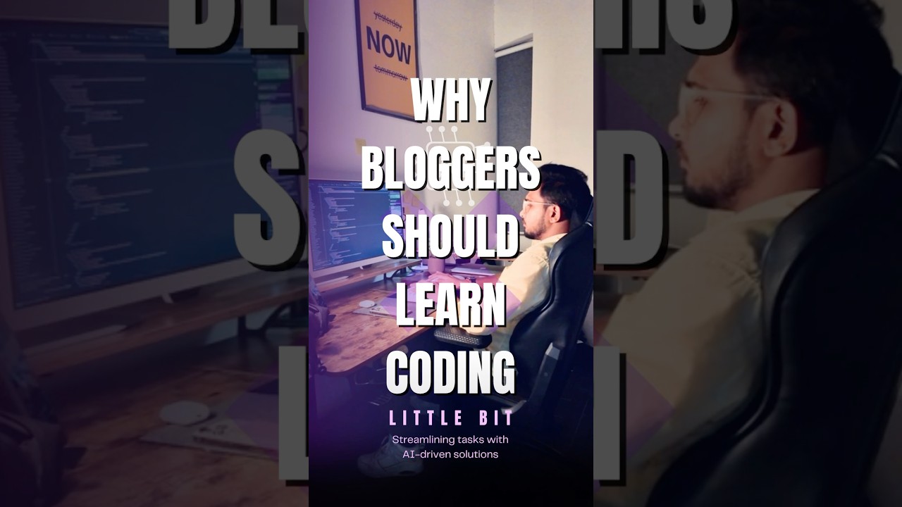 Why every blogger should learn coding (I’ll bit) in 2025? #blogger #coding
