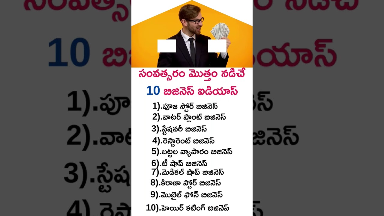 10 New Business Ideas for 2025 | No investment needed | Telugu Business Ideas #business