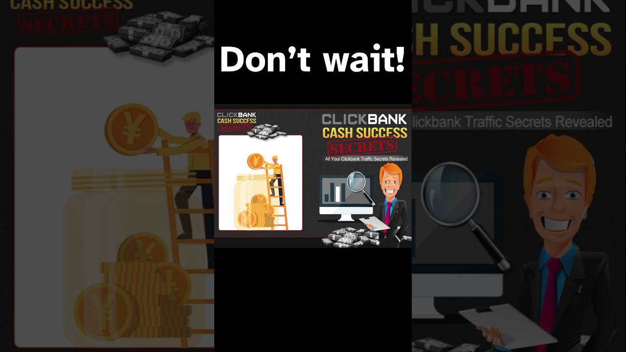 Clickbank Cash Success Secrets: Your Guide to Online Income Mastery #entrepreneur #clickbank