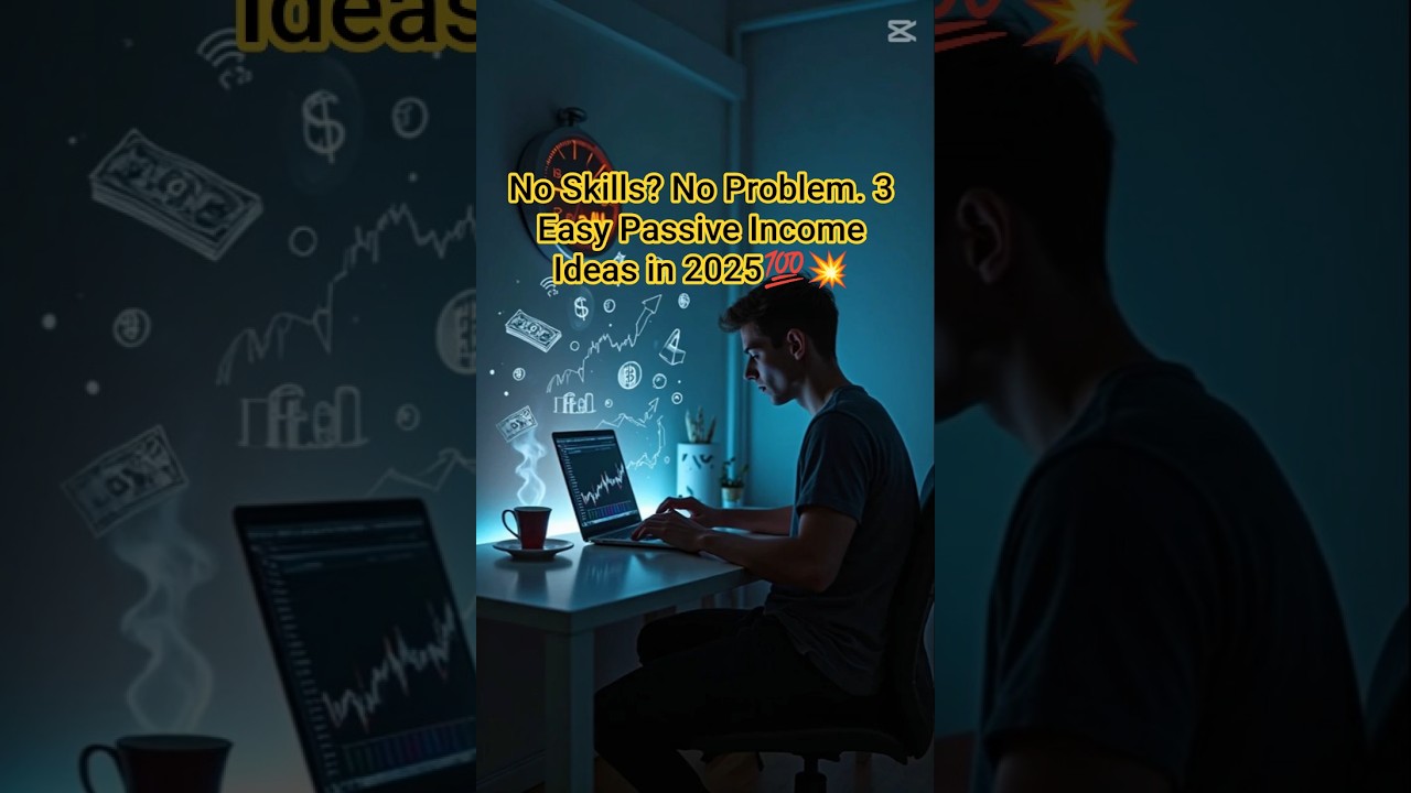 No Skills? No Problem. 3 Easy Passive Income Ideas in 2025#MakeMoneyOnline #shorts