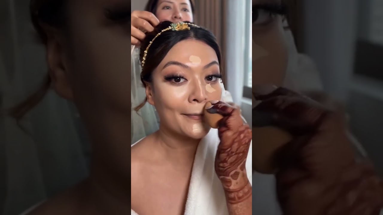 SELF WEDDING MAKEUP 2025#shorts #viralvideo #bridalmakeup #beauty #youtubeshorts #hairstyle