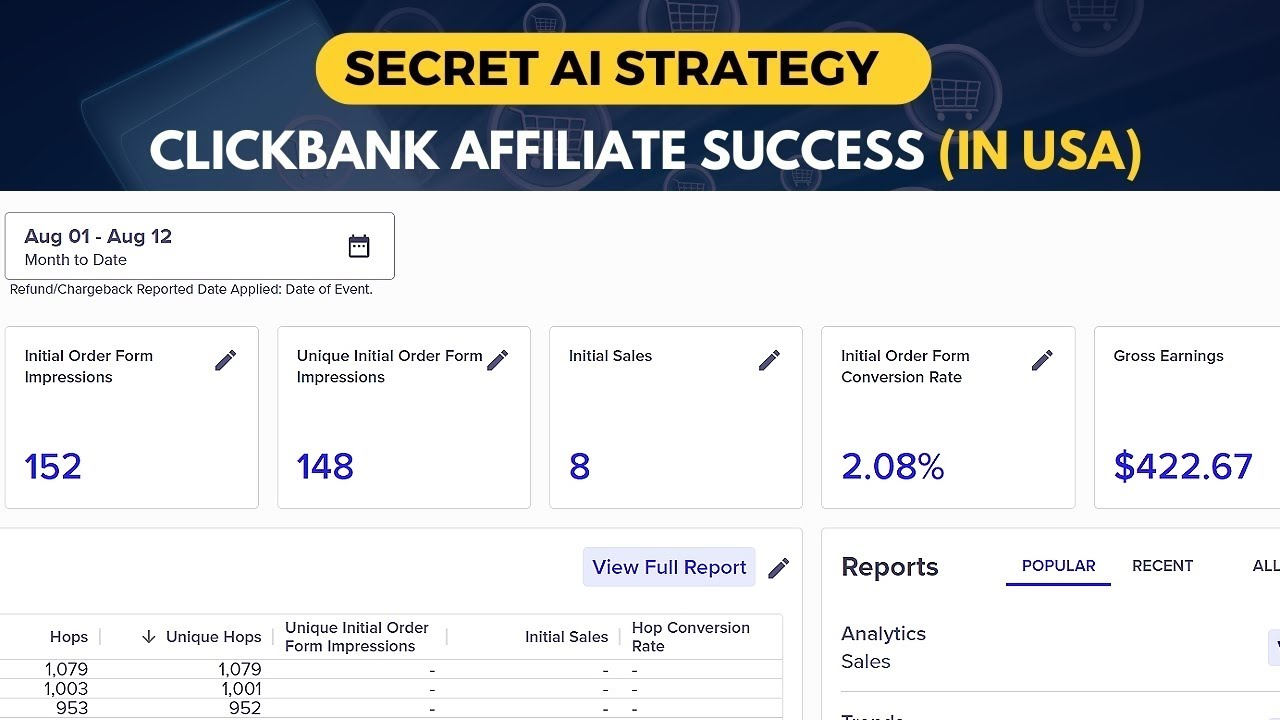 Secret AI Strategy for ClickBank Affiliate Success in USA