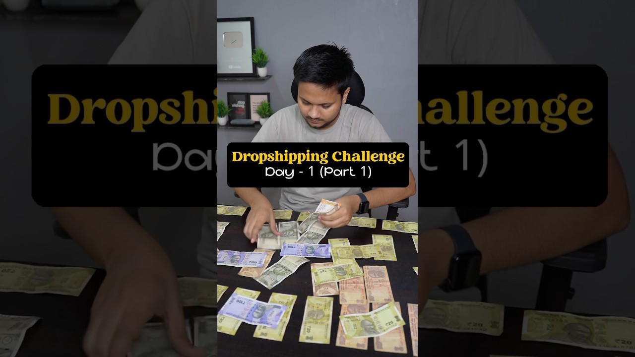 Dropshipping Challenge Day 1 (Part 1) #dropshipping #shopify #roposoclout