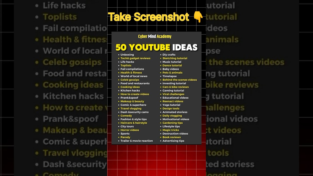 50 YouTube Channel Ideas to Start in 2025 for Beginners and Experts #ytchannelidea2025 #2025ytideas
