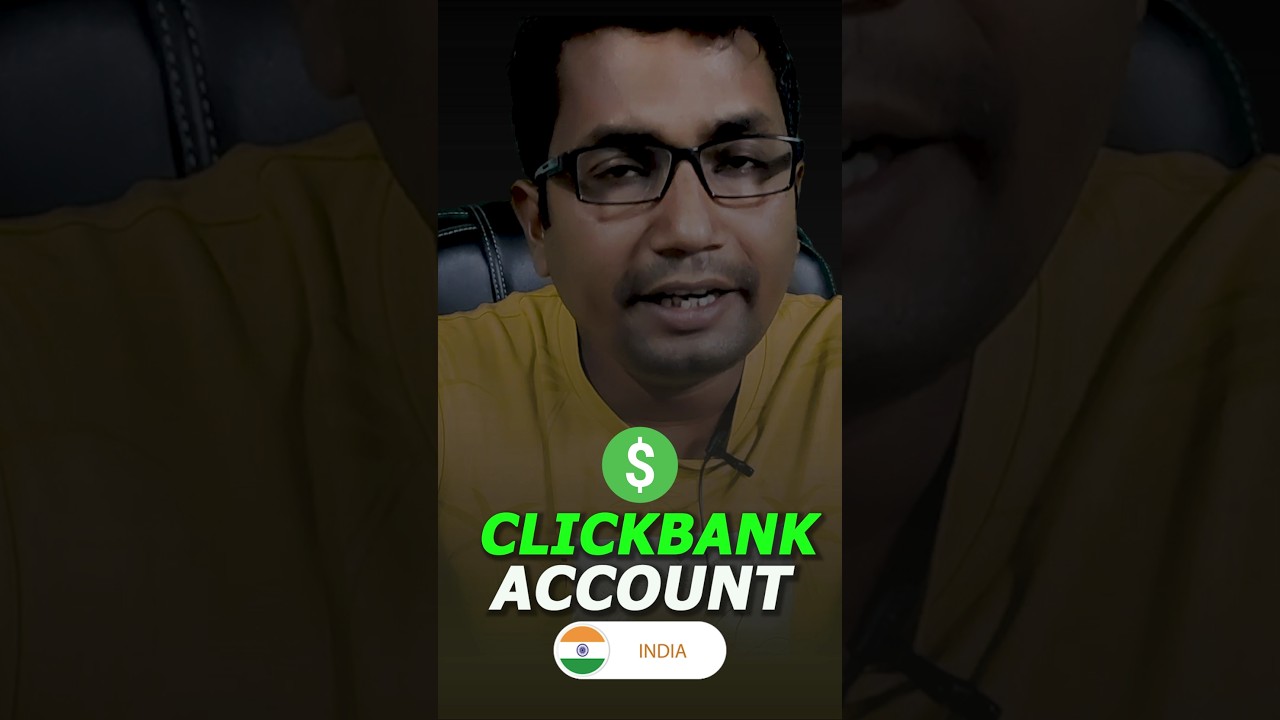 How To Create CLICKBANK Account In India #shorts #youtubeshorts #clickbank