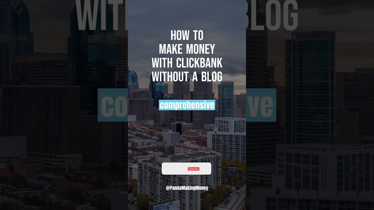 How to Make Money with ClickBank Without a Blog #clickbank #affiliatemarketing #makemoneyonline