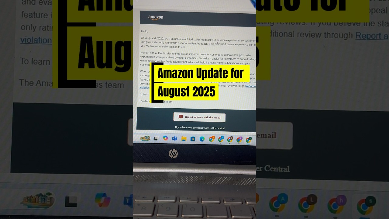 Amazon FBA Big Update for August 2025 (Must Watch)