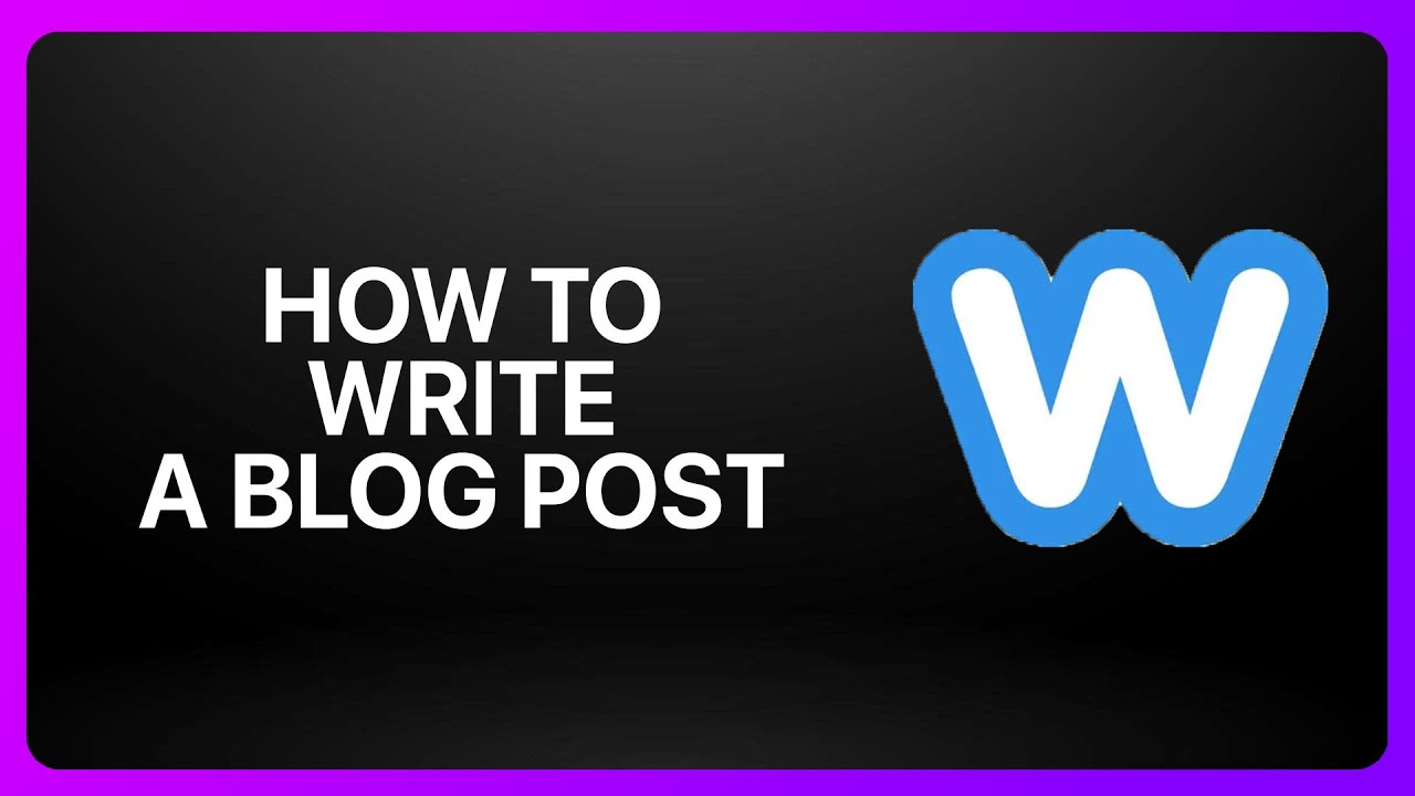 How To Write A Blog Post On Weebly 2025! Tutorial