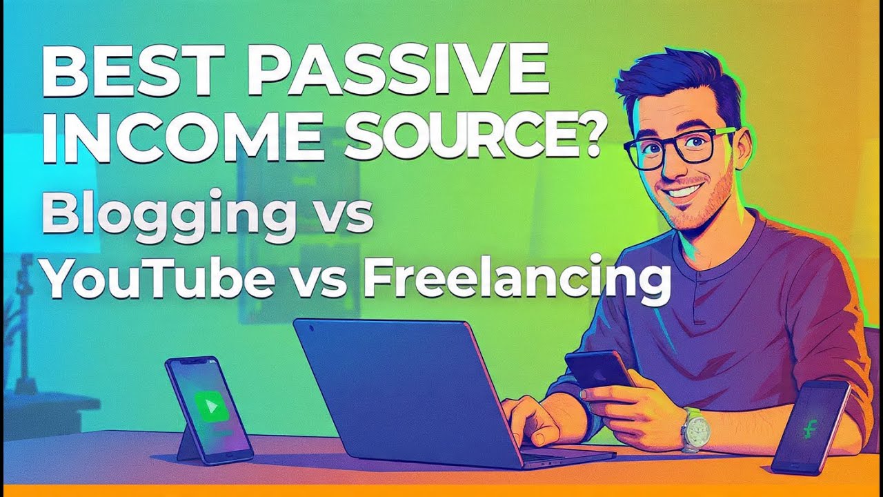 Blogging vs YouTube vs Freelancing 2025 | Best Passive Income Source? #makemoneyonline #income