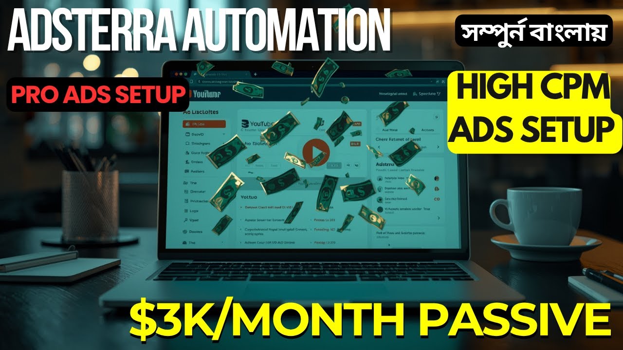 Adsterra Automation Tutorial 2025 Create Blogger Site, Setup Account & Earn Passive Income || part 2
