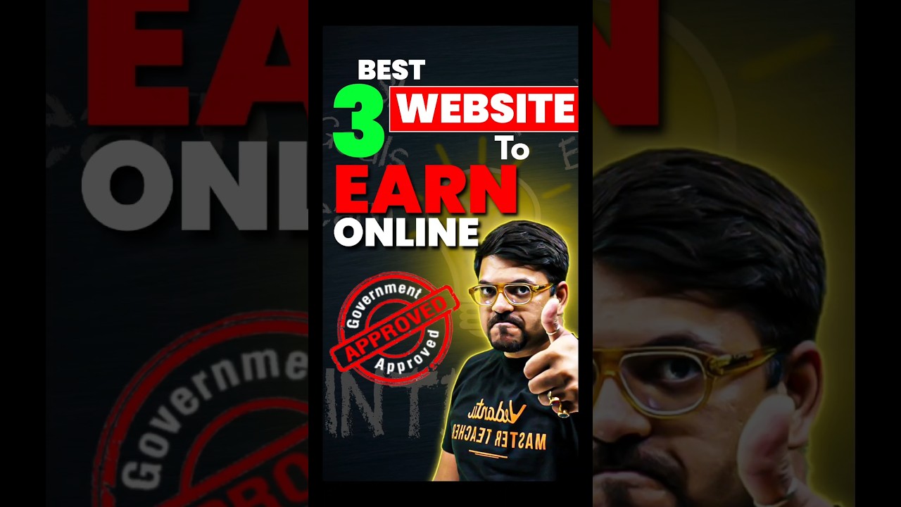Top 3 Govt. Sites to Earn Online! #jeemains #jee2026 #jee2025 #jeemains #jeeadvanced #harshsir