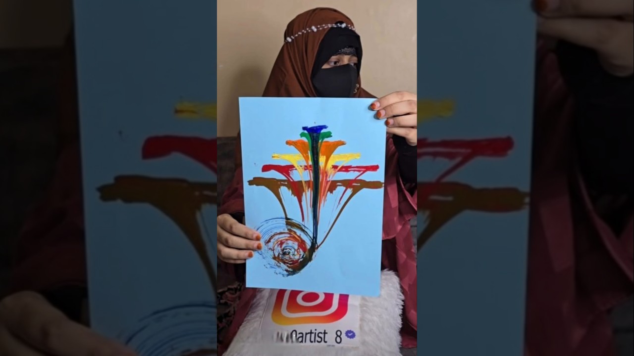 Colorful Magic Art Video idea | Kids Activities Video #youtubeshorts #youtuber #shortsfeed #Craft